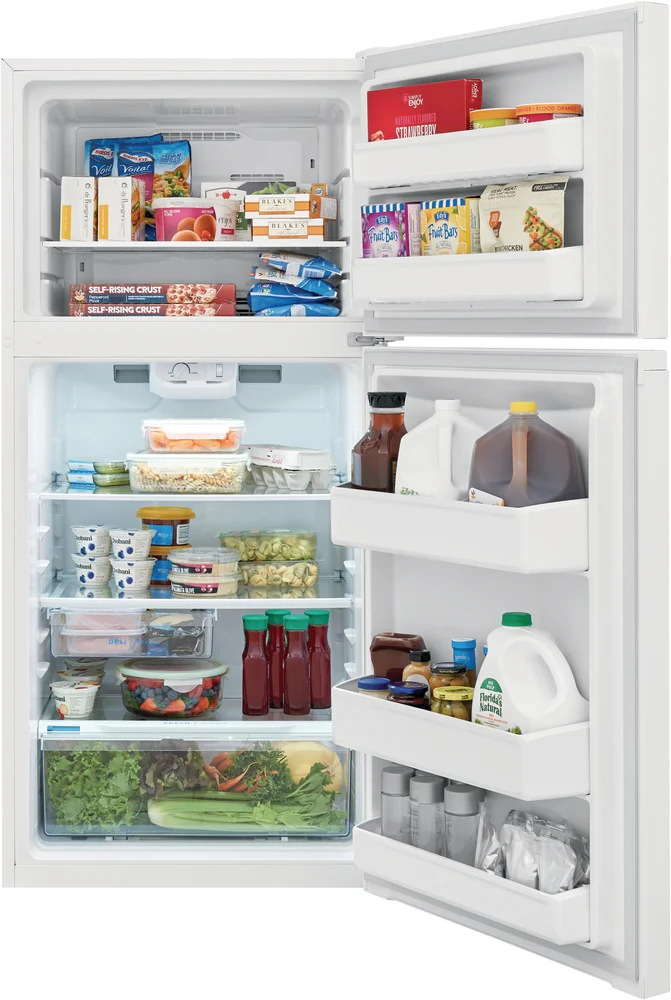 Frigidaire 27.75" 13.9 Cu. Ft. White Top-Freezer Refrigerator - FFHT1425VW - Image 2
