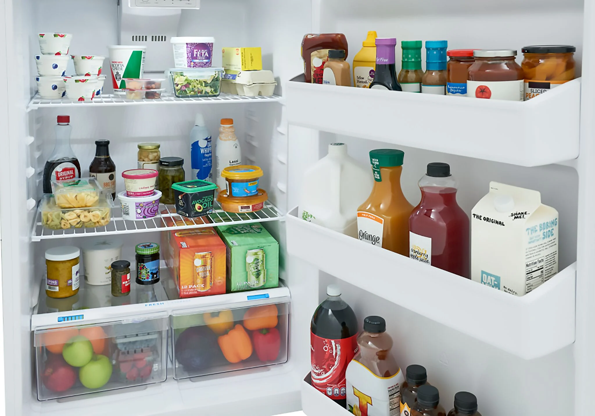 Frigidaire 29.5" 18.17 Cu. Ft. White Top-Freezer Refrigerator - FFHT1814YW - Image 5