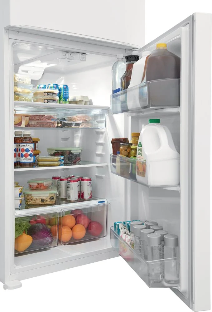 Frigidaire 30" 20 Cu. Ft. White Top-Freezer Refrigerator - FFTR2045VW - Image 7