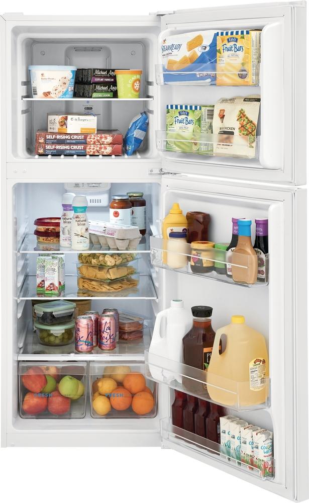Frigidaire 23.75" 11.6 Cu. Ft. White Top-Freezer Refrigerator - FFET1222UW - Image 4