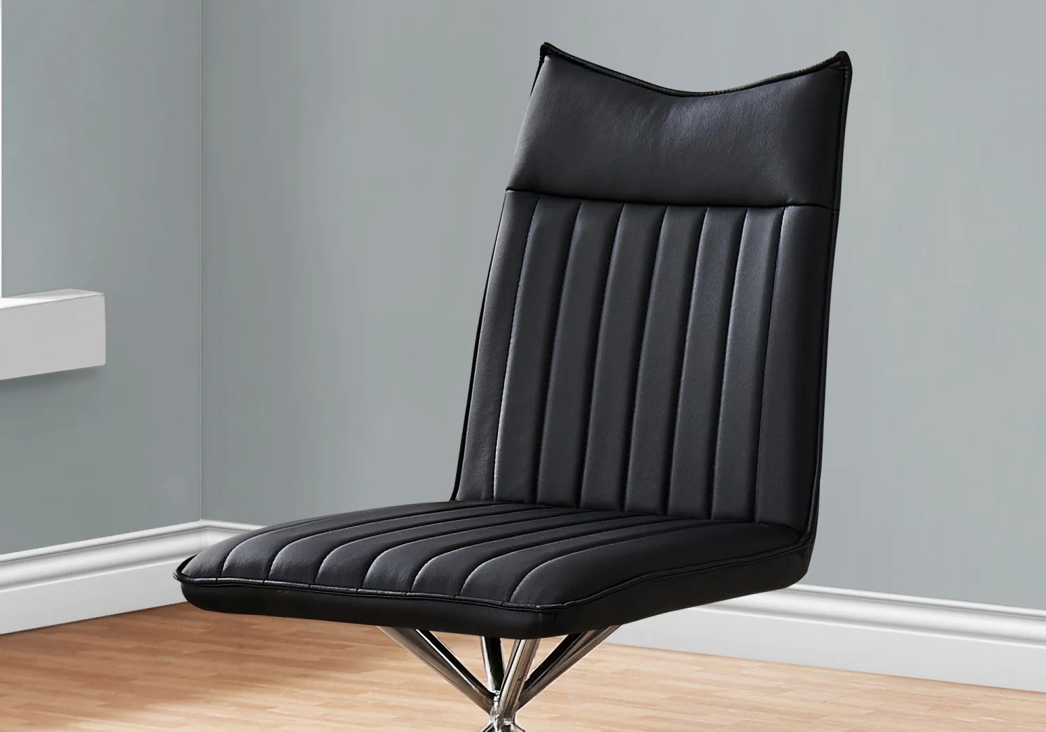 Fulton Dining Chair - Black/Chrome - Set Of Two - Image 4