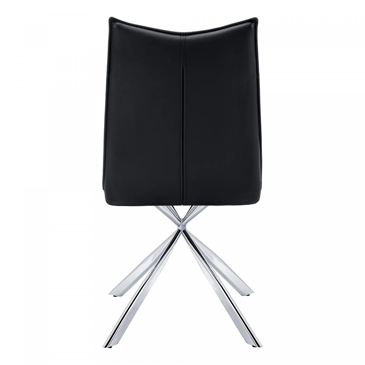 Fulton Dining Chair - Black/Chrome - Set Of Two - Image 9