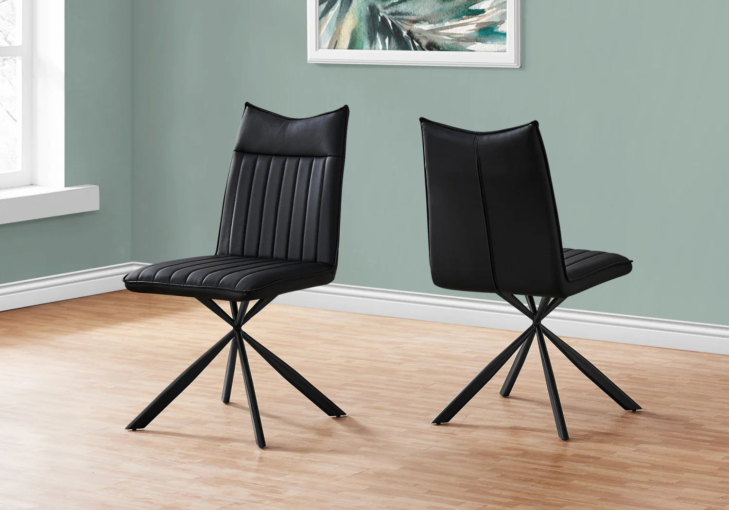 Fulton Dining Chair - Black - Set Of Two - Image 2