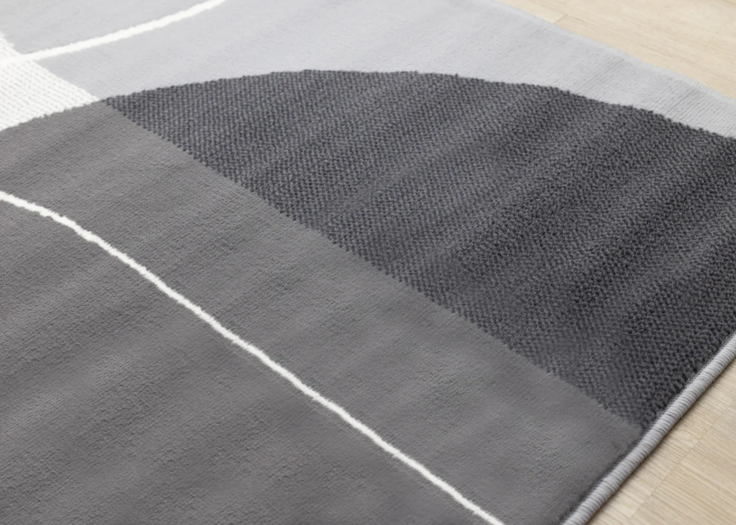 Functional Contemporary Area Rug - 5' X 8' - Grey - Image 4