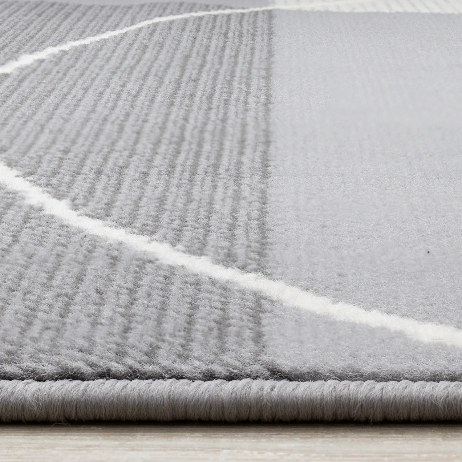 Functional Contemporary Area Rug - 5' X 8' - Grey - Image 5