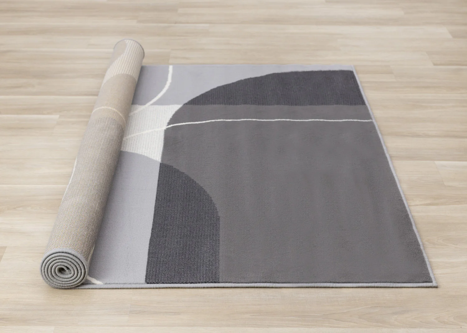 Functional Contemporary Area Rug - 7' X 10' - Grey - Image 8
