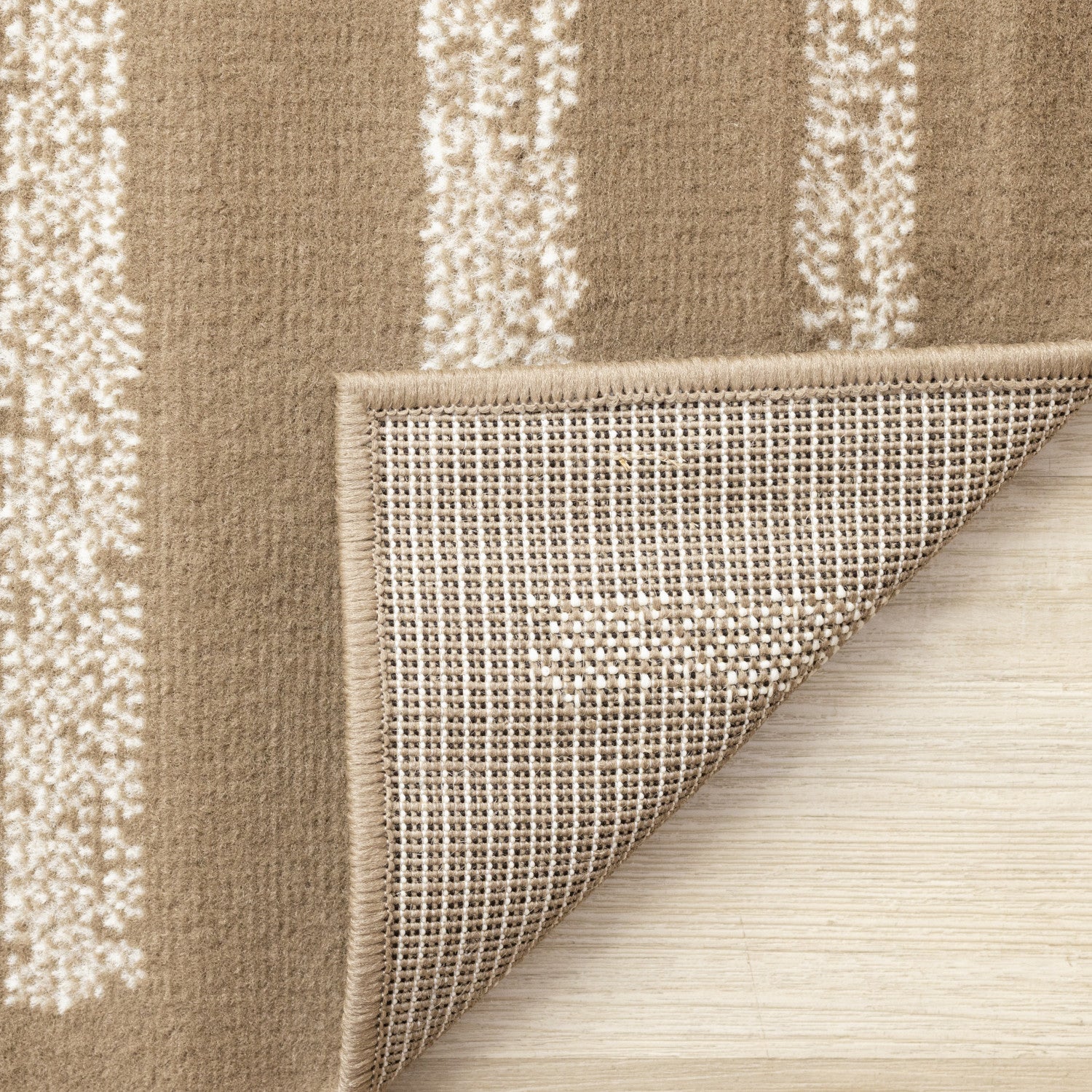 Functional Contemporary Lines Area Rug - 5' X 8' - Brown/Cream - Image 11
