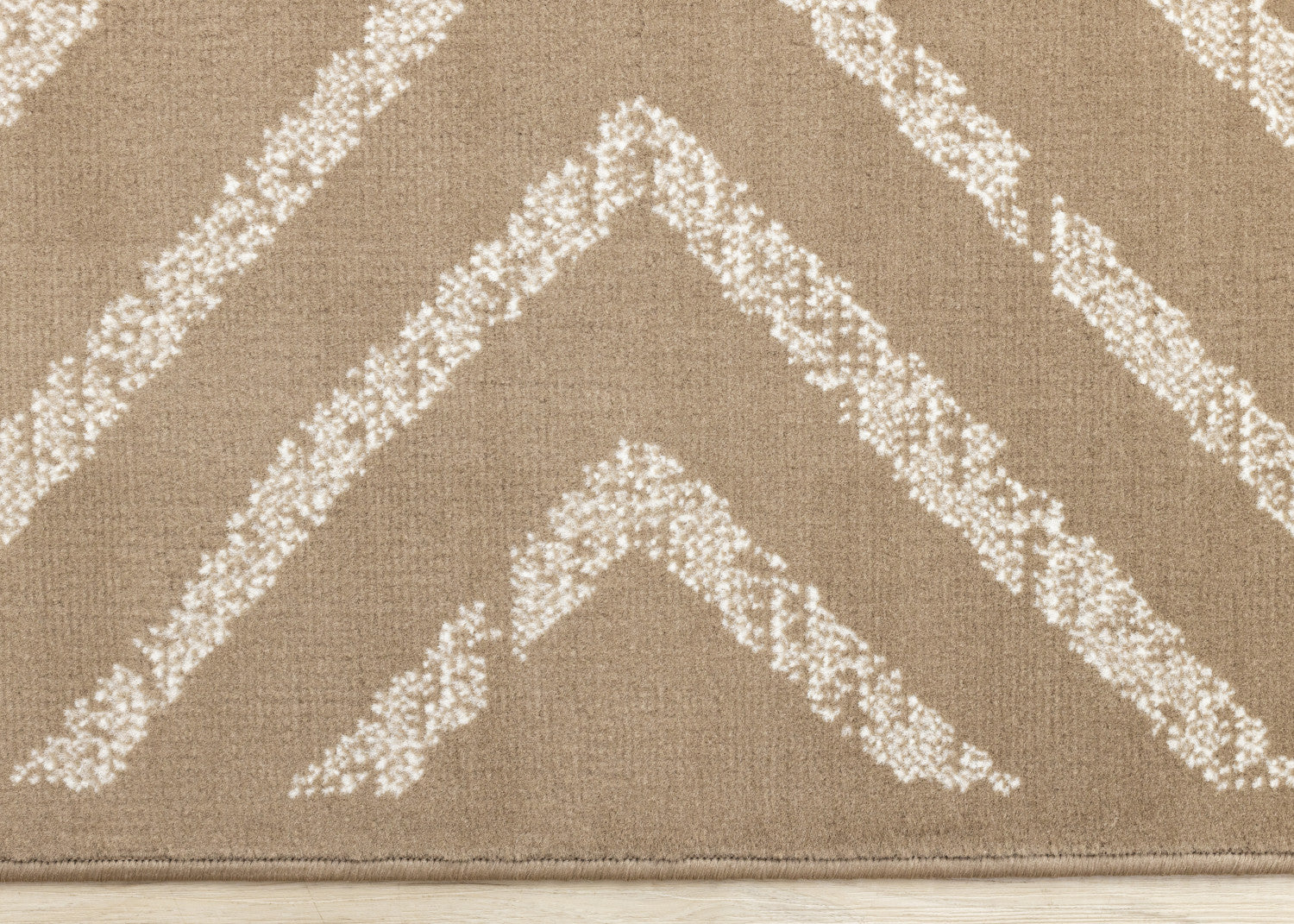 Functional Contemporary Lines Area Rug - 5' X 8' - Brown/Cream - Image 9