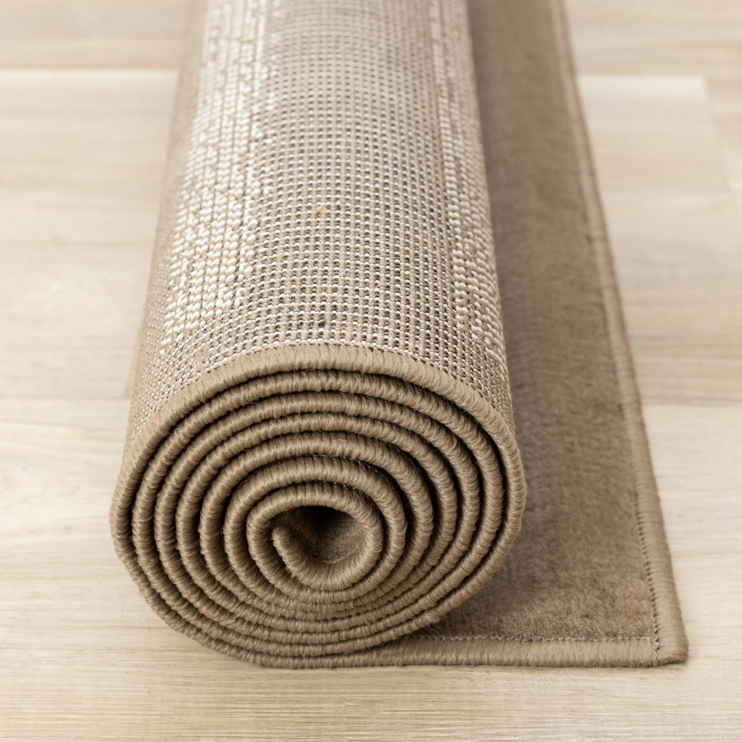 Functional Contemporary Lines Area Rug - 7' X 10' - Brown/Cream - Image 13