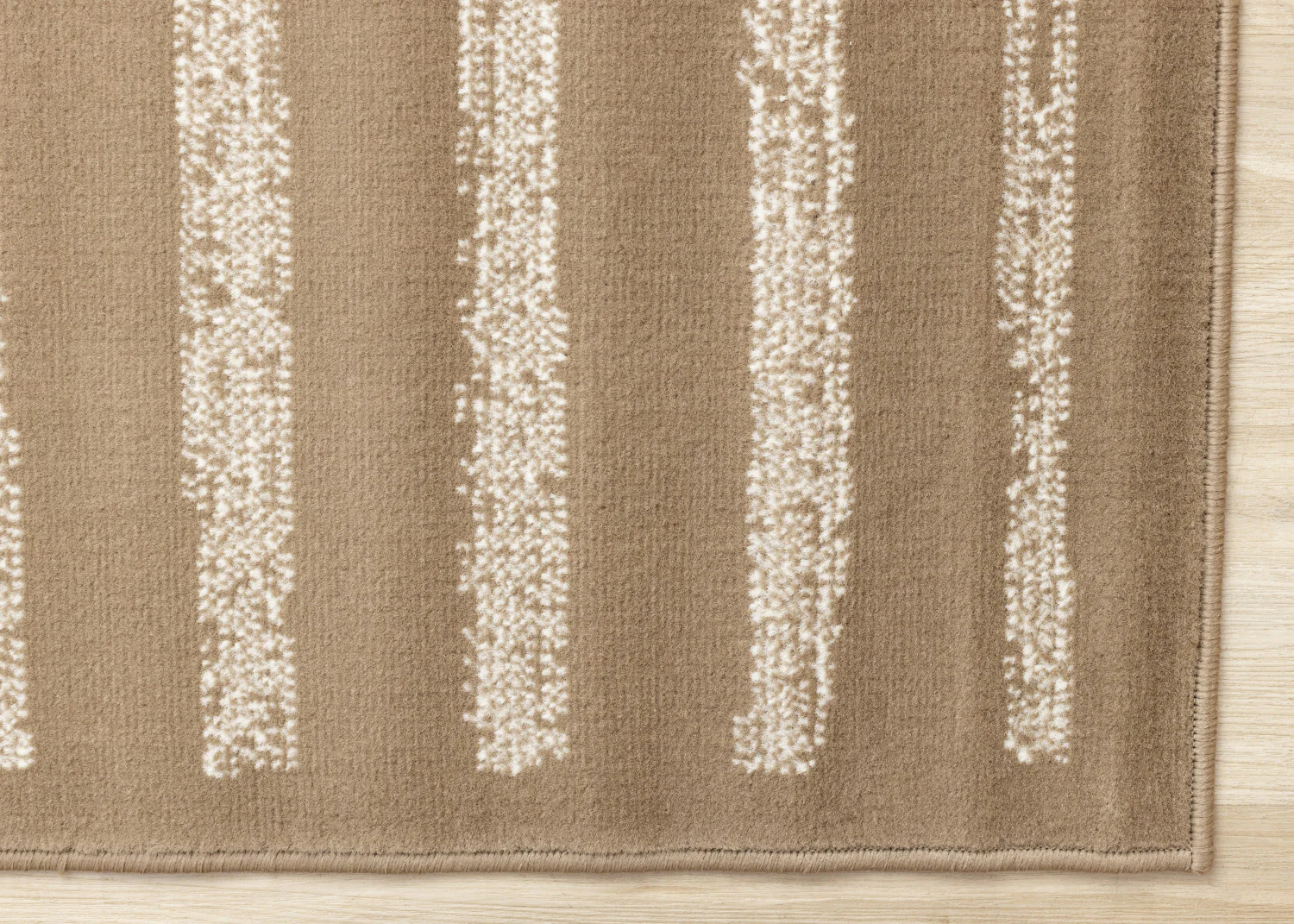 Functional Contemporary Lines Area Rug - 7' X 10' - Brown/Cream - Image 6