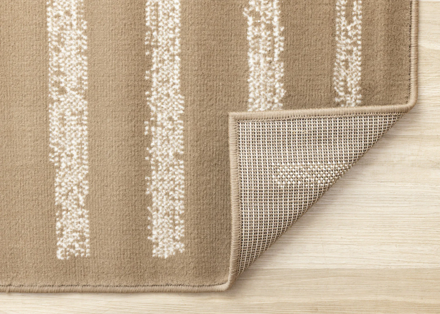 Functional Contemporary Lines Area Rug - 7' X 10' - Brown/Cream - Image 7