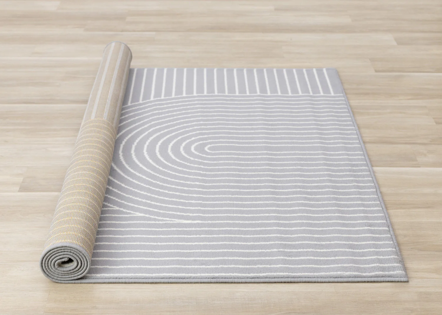 Functional Modern Arches Area Rug - 5' X 8' - Grey/White - Image 8