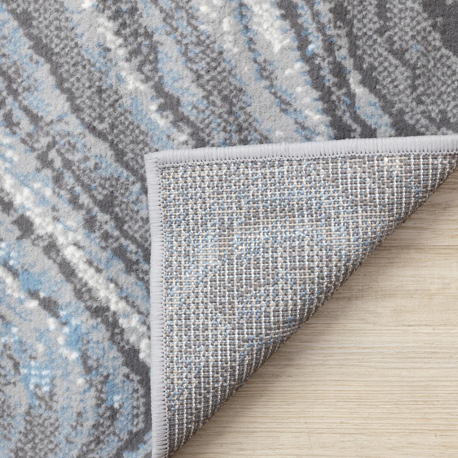 Functional Modern Area Rug - 7' X 10' - Blue/Grey - Image 11