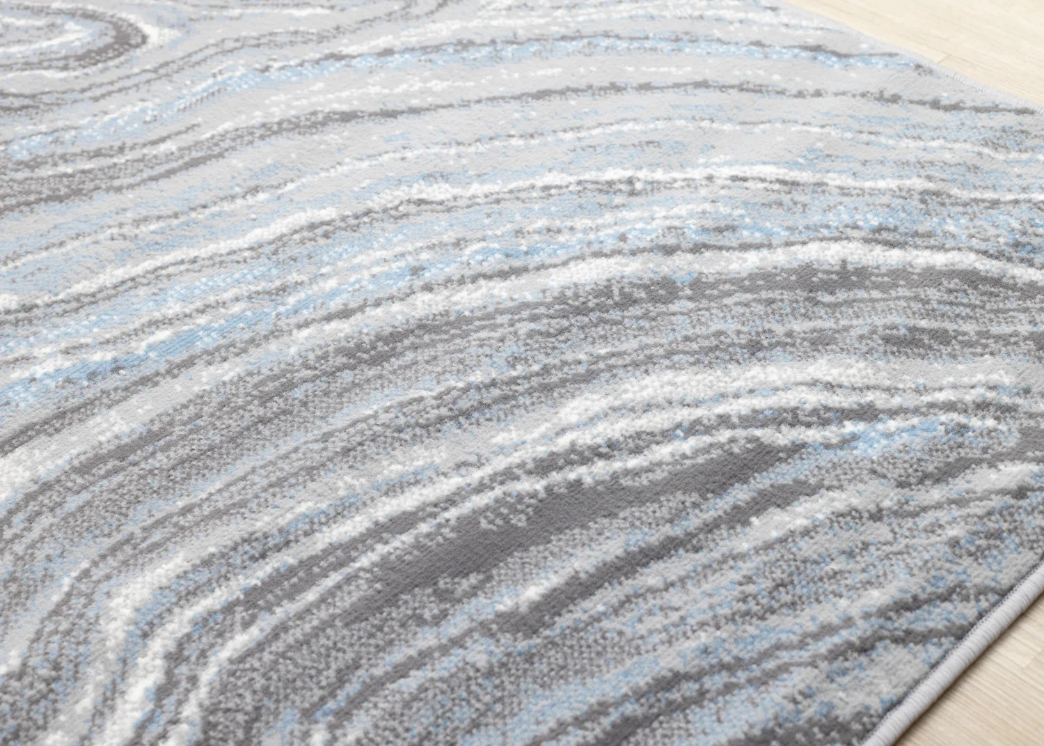 Functional Modern Area Rug - 7' X 10' - Blue/Grey - Image 4