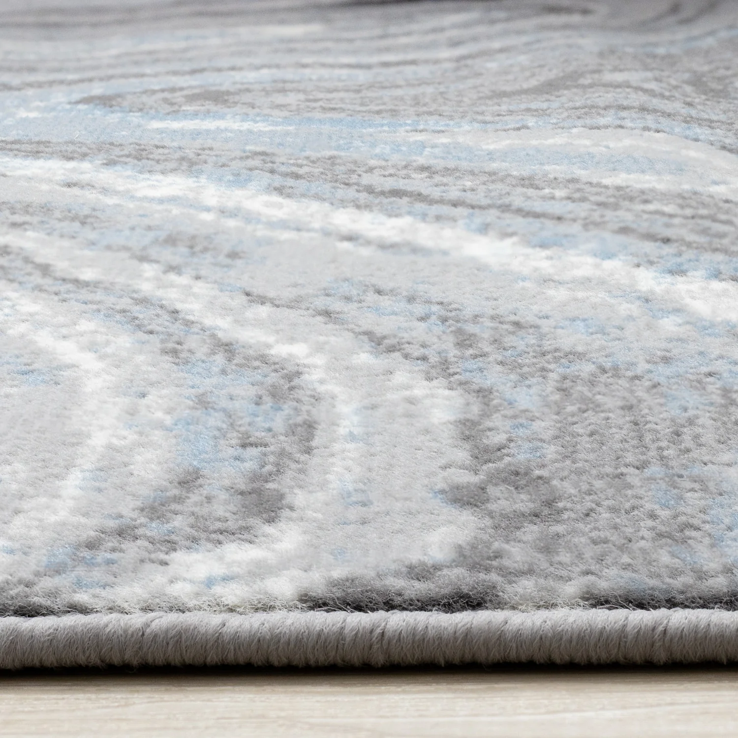 Functional Modern Area Rug - 7' X 10' - Blue/Grey - Image 5