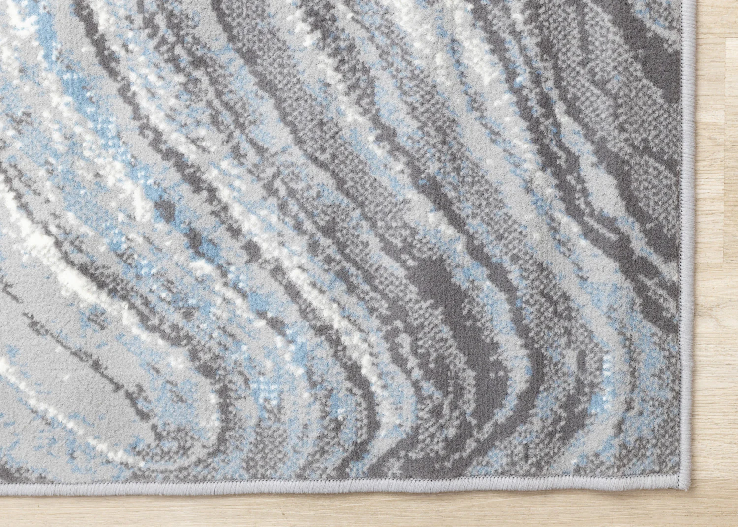Functional Modern Area Rug - 7' X 10' - Blue/Grey - Image 6