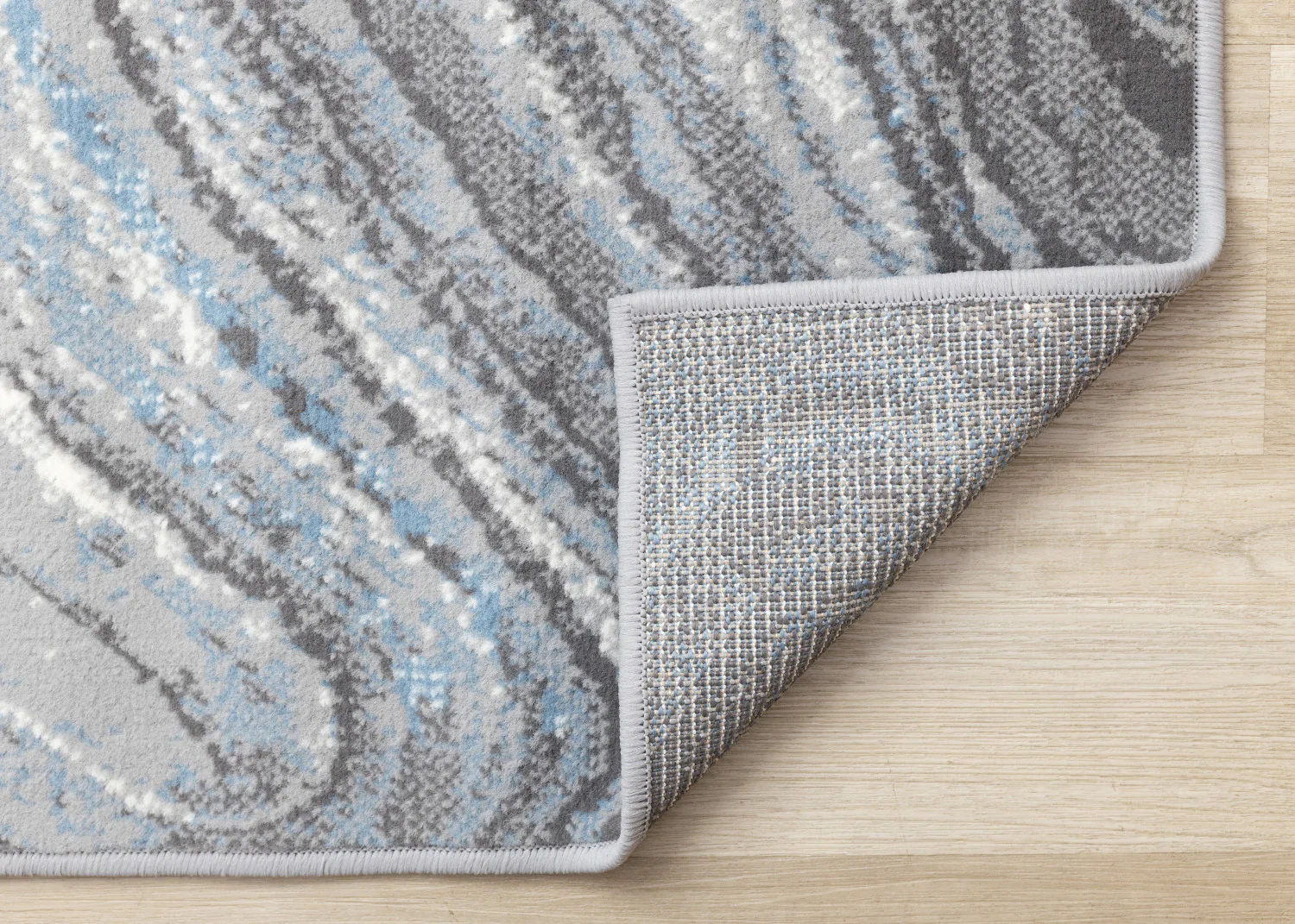 Functional Modern Area Rug - 7' X 10' - Blue/Grey - Image 7