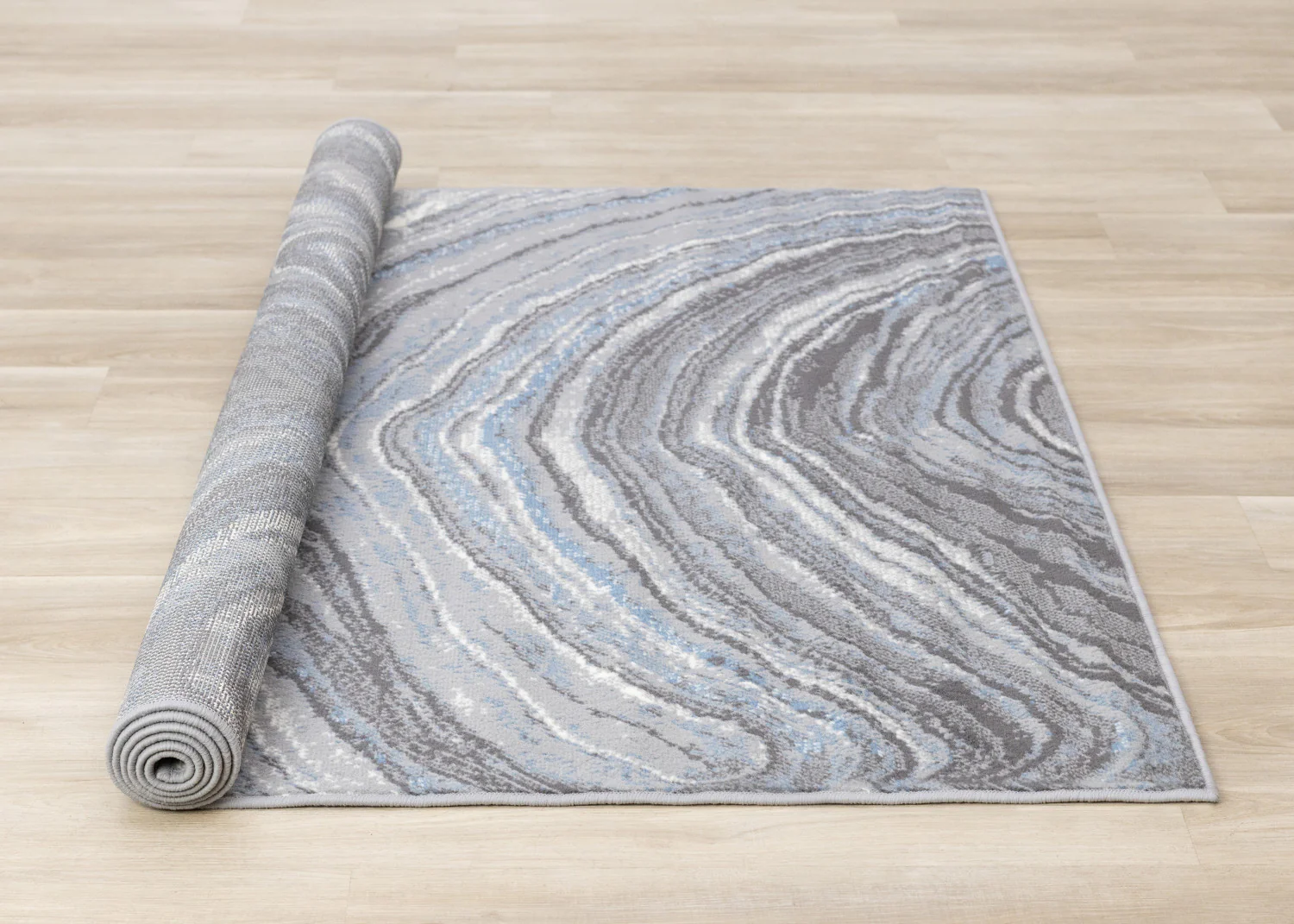 Functional Modern Area Rug - 7' X 10' - Blue/Grey - Image 8