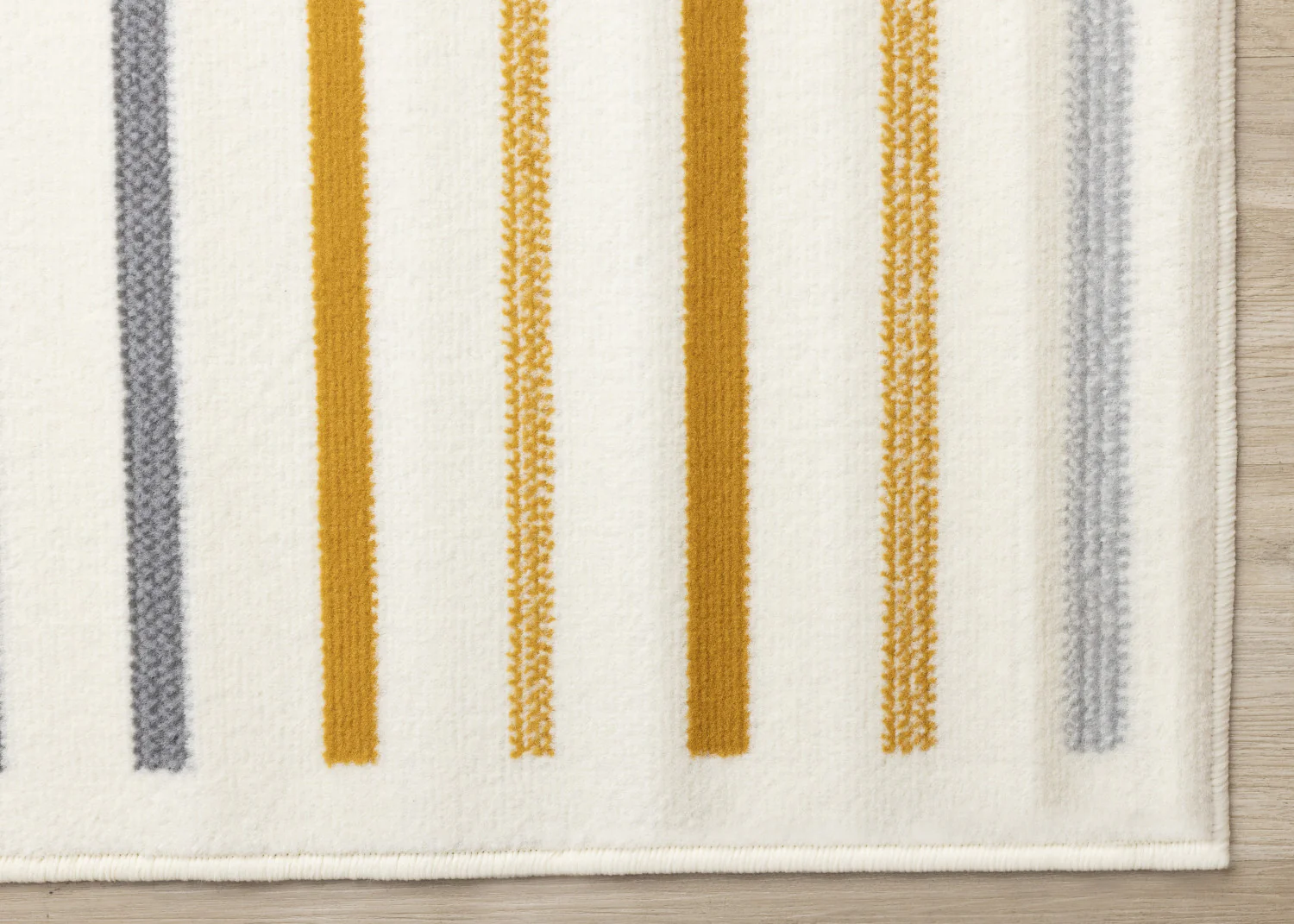 Functional Modern Curves Area Rug - 5' X 8' - Cream/Yellow - Image 6