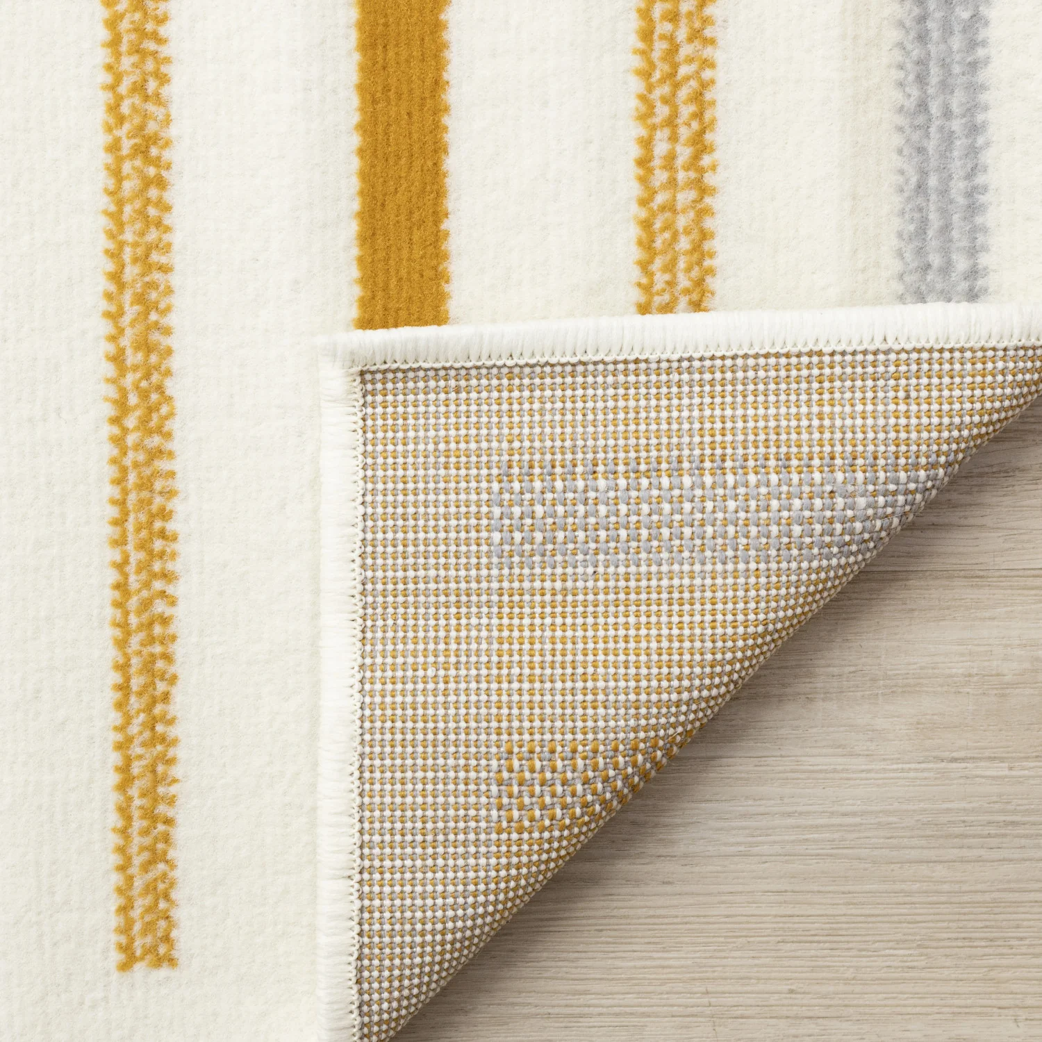 Functional Modern Curves Area Rug - 7' X 10' - Cream/Yellow - Image 11