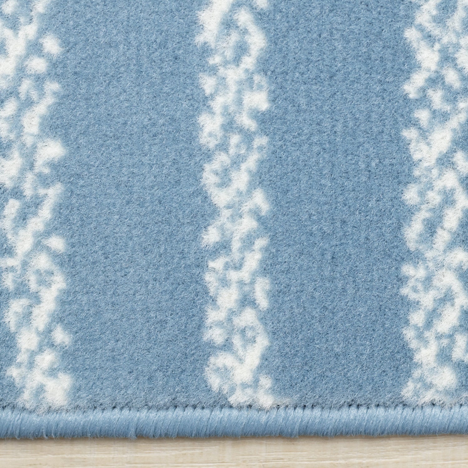 Functional Modern Links Area Rug - 8' X 11' - Blue/Cream - Image 10