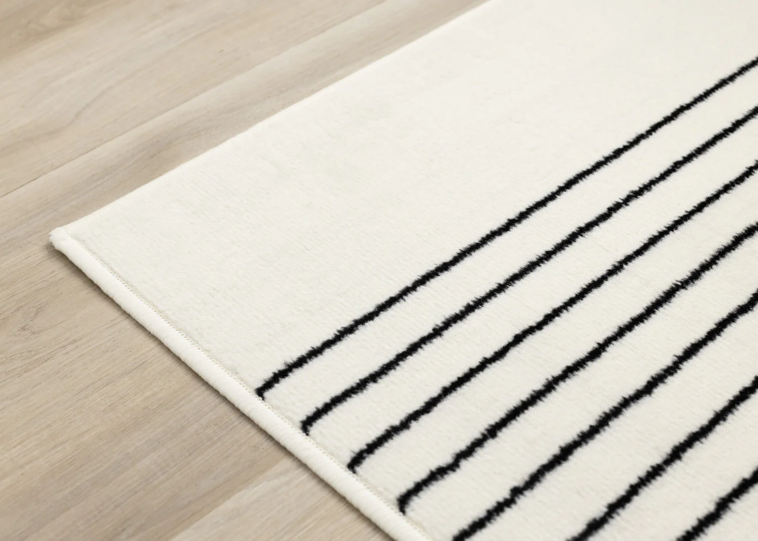 Functional Modern Soundwaves Area Rug - 5' X 8' - White/Black - Image 12