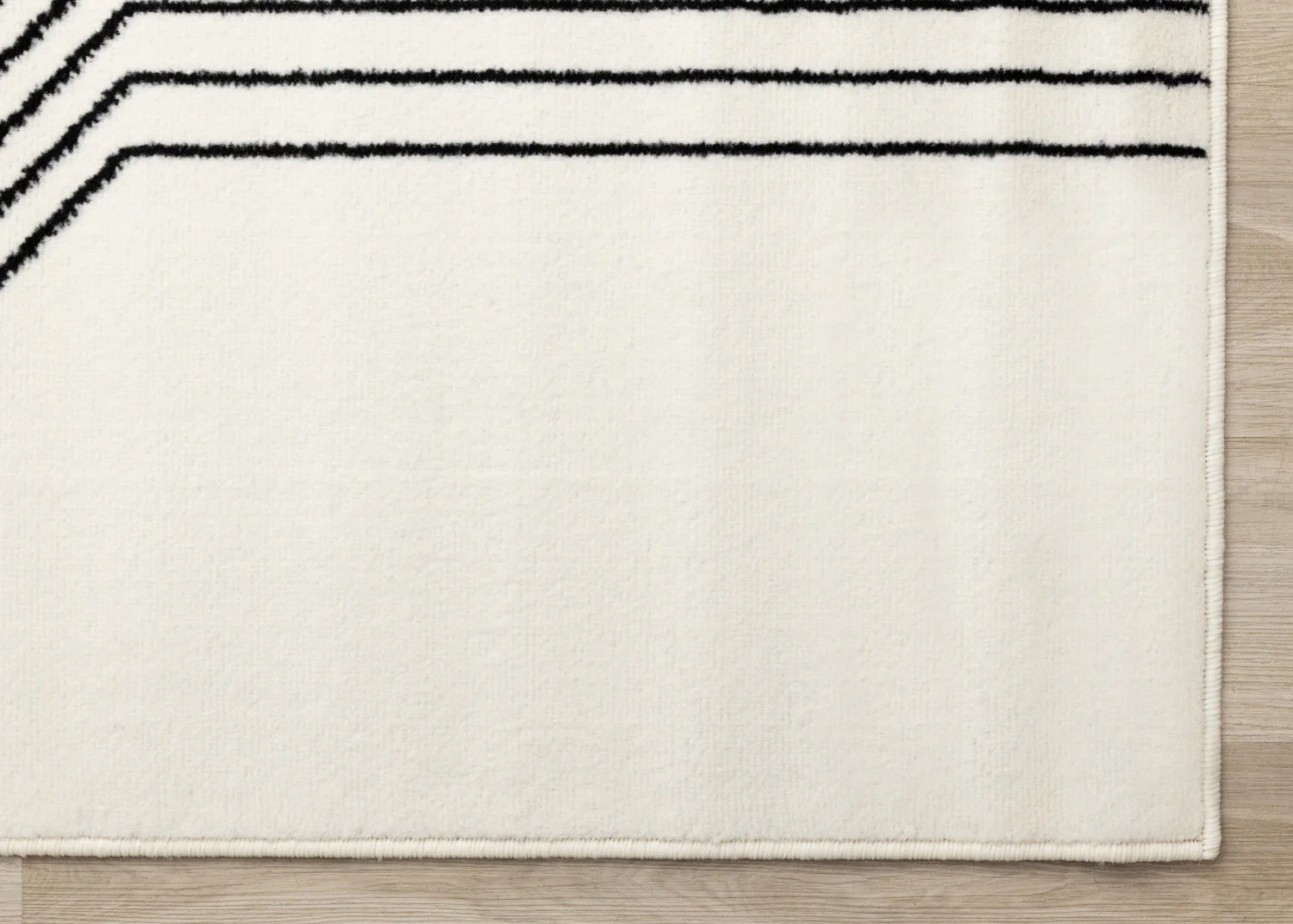 Functional Modern Soundwaves Area Rug - 8' X 11' - White/Black - Image 6