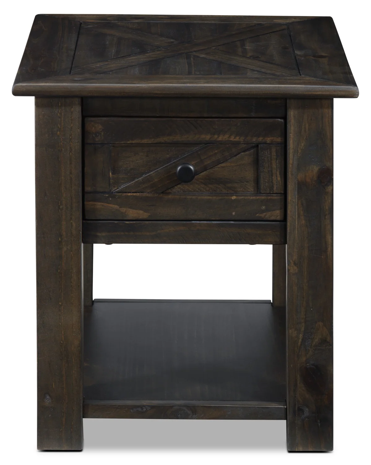 Gable End Table - Weathered Charcoal - Image 2