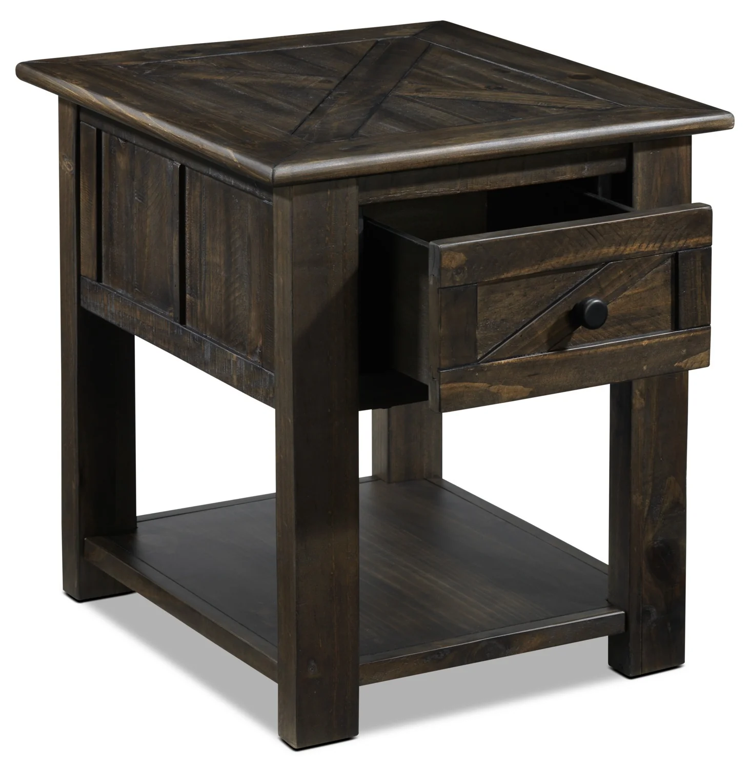 Gable End Table - Weathered Charcoal - Image 3