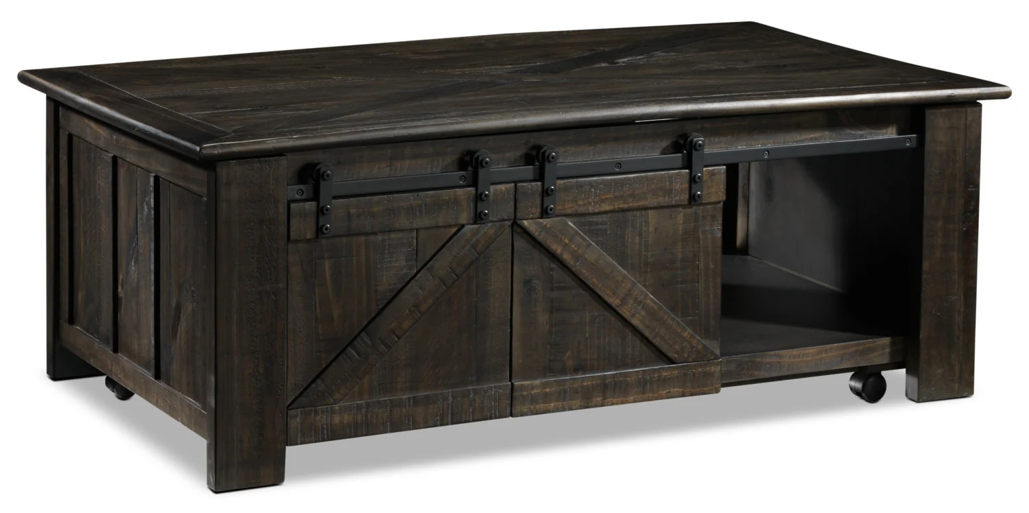 Gable 50" Lift-Top Coffee Table - Weathered Charcoal - Image 8
