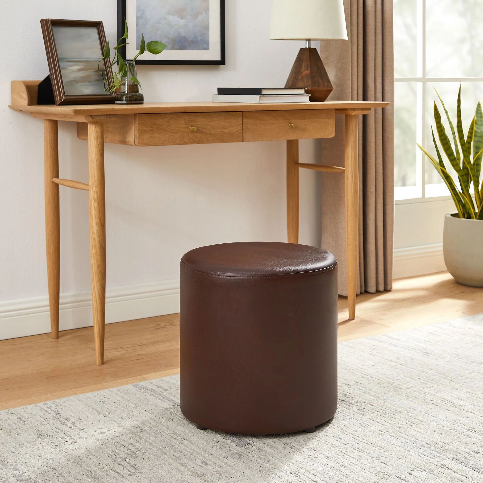 Ganache Ottoman - Dark Brown - Image 2