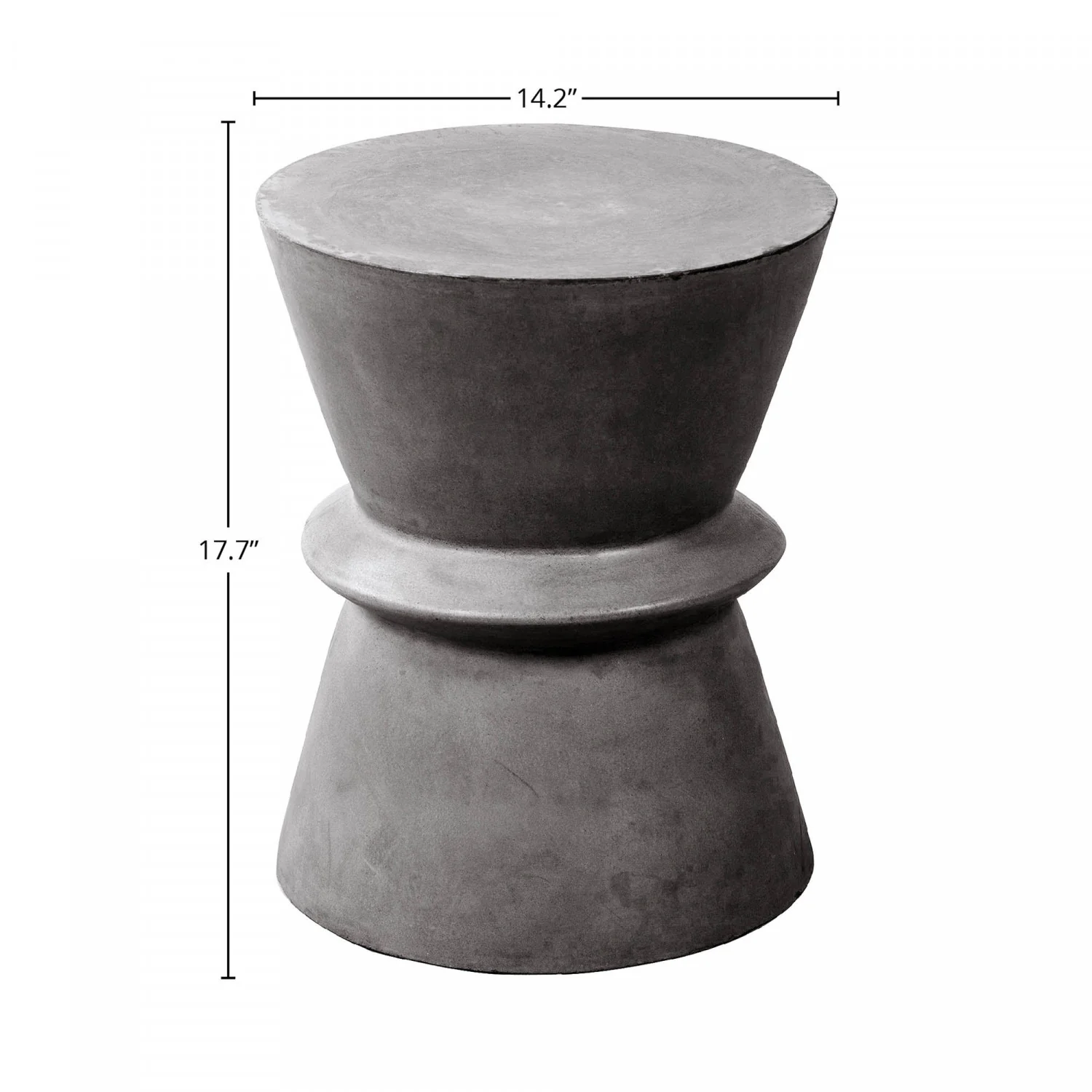 Gavrin Hourglass Side Table - Dark Grey - Image 3