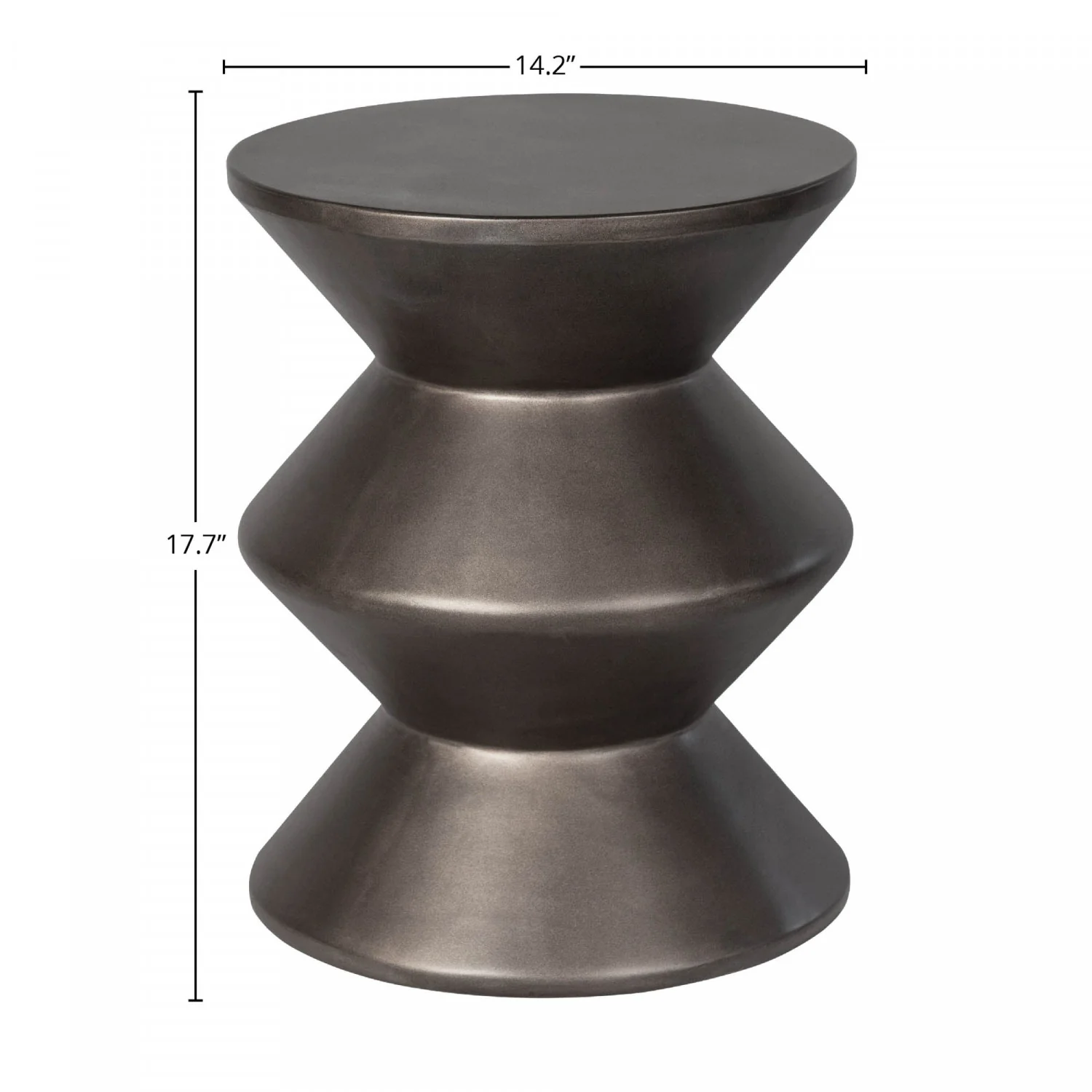 Gavrin Inverted Side Table - Bronze - Image 3