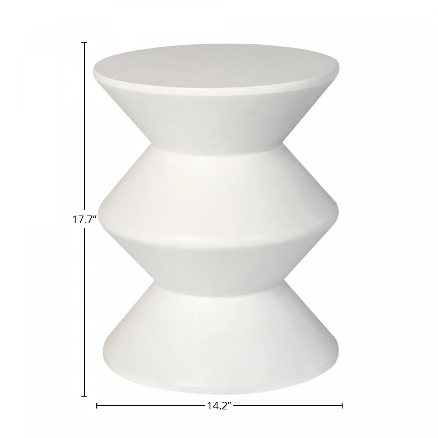 Gavrin Inverted Side Table - White - Image 2