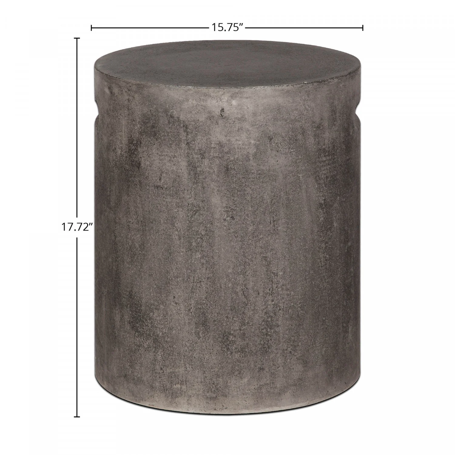 Gavrin Round Side Table With Handle - Dark Grey - Image 3