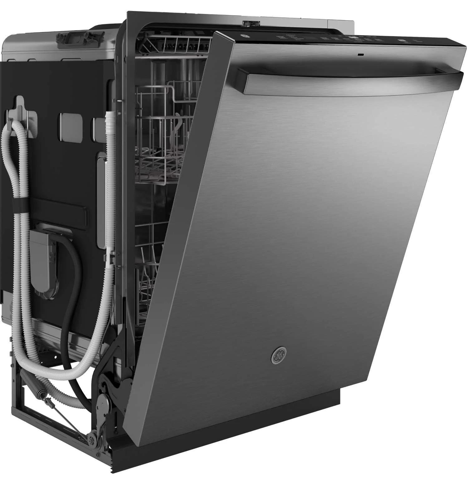 GE 24" Fingerprint Resistant Stainless Steel Top Control Dishwasher with Stainless Steel Interior and Third Rack - GDT670SYVFS - Image 3