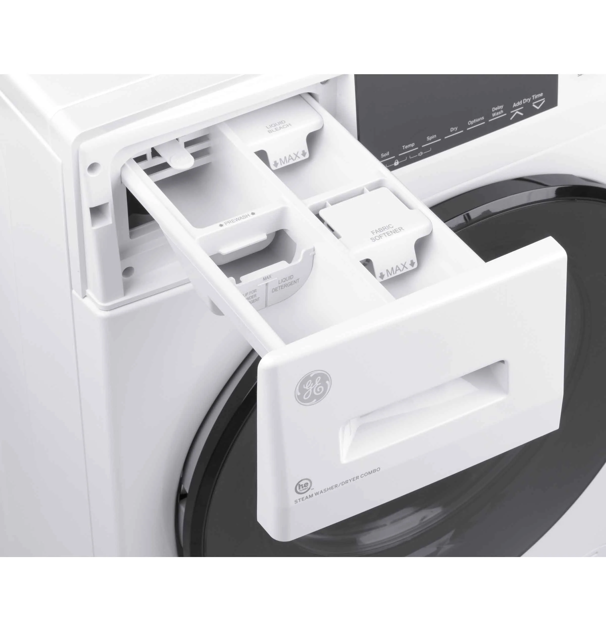 GE 24" Front Load Washer/Condenser Dryer Combo (2.8 cu.ft.) - GFQ14ESSNWW - Image 4