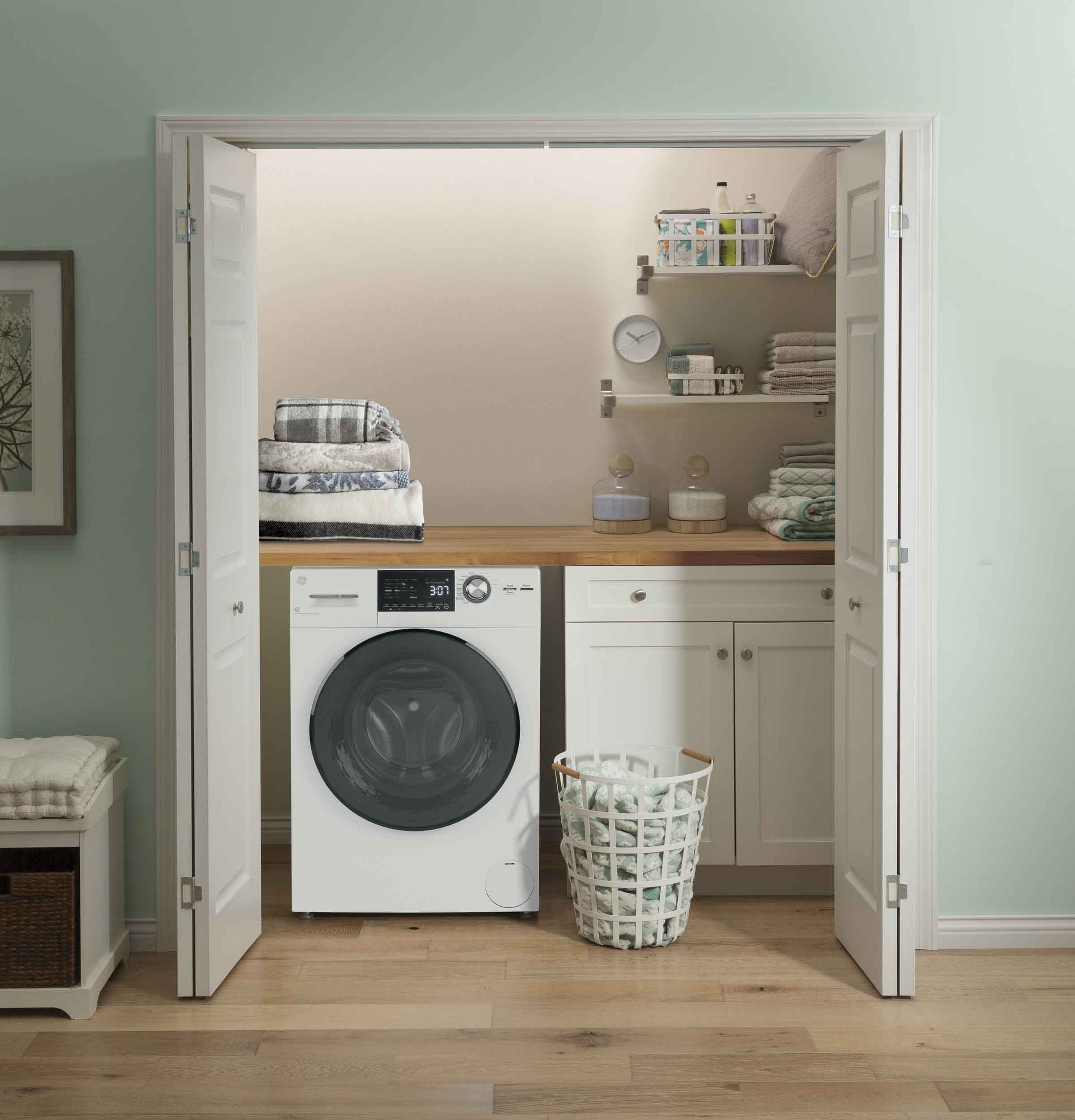 GE 24" Front Load Washer/Condenser Dryer Combo (2.8 cu.ft.) - GFQ14ESSNWW - Image 7