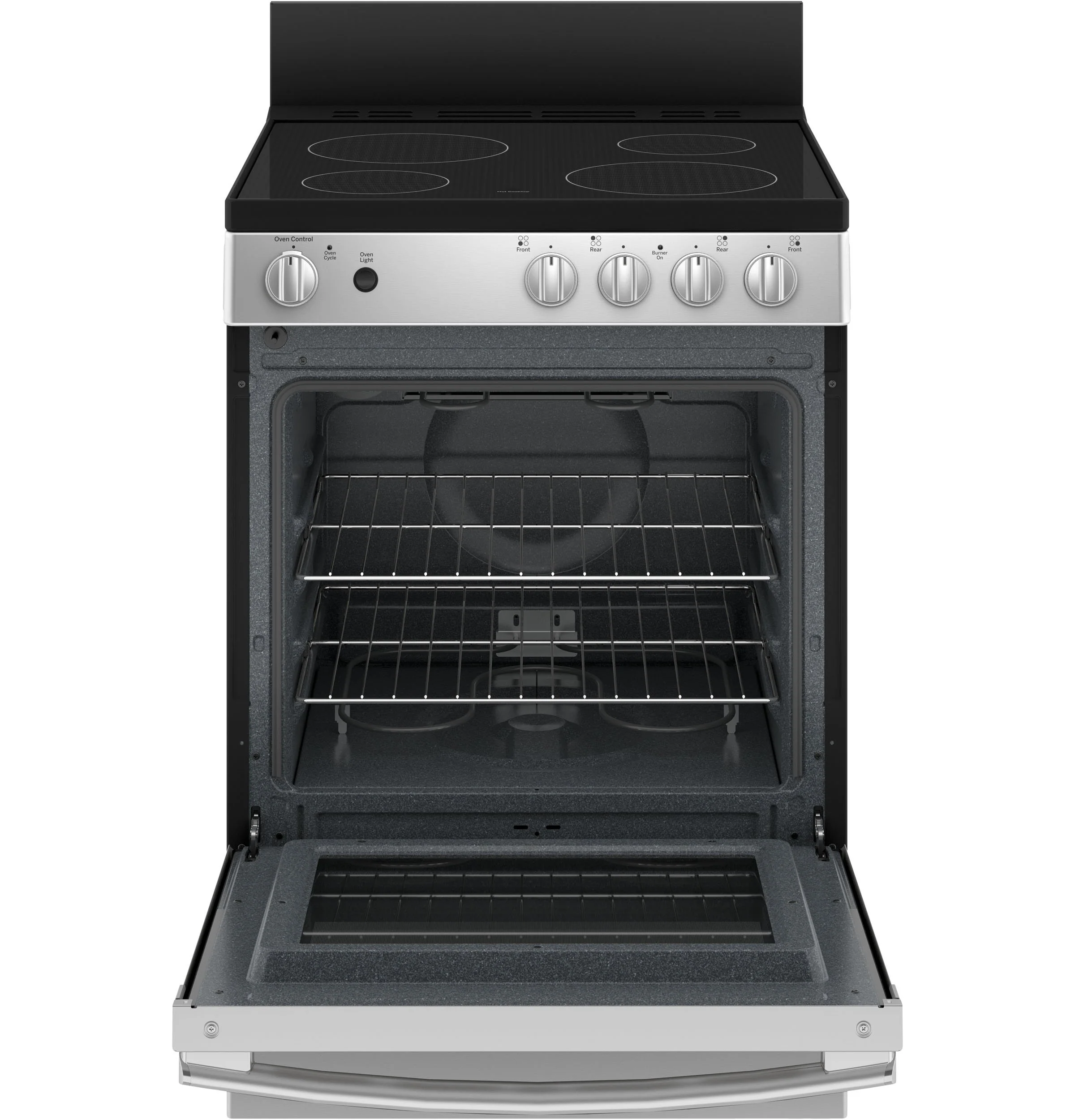 GE 24" Stainless Steel Freestanding Electric Range (2.9 Cu. Ft.) - JCAS640RMSS - Image 5