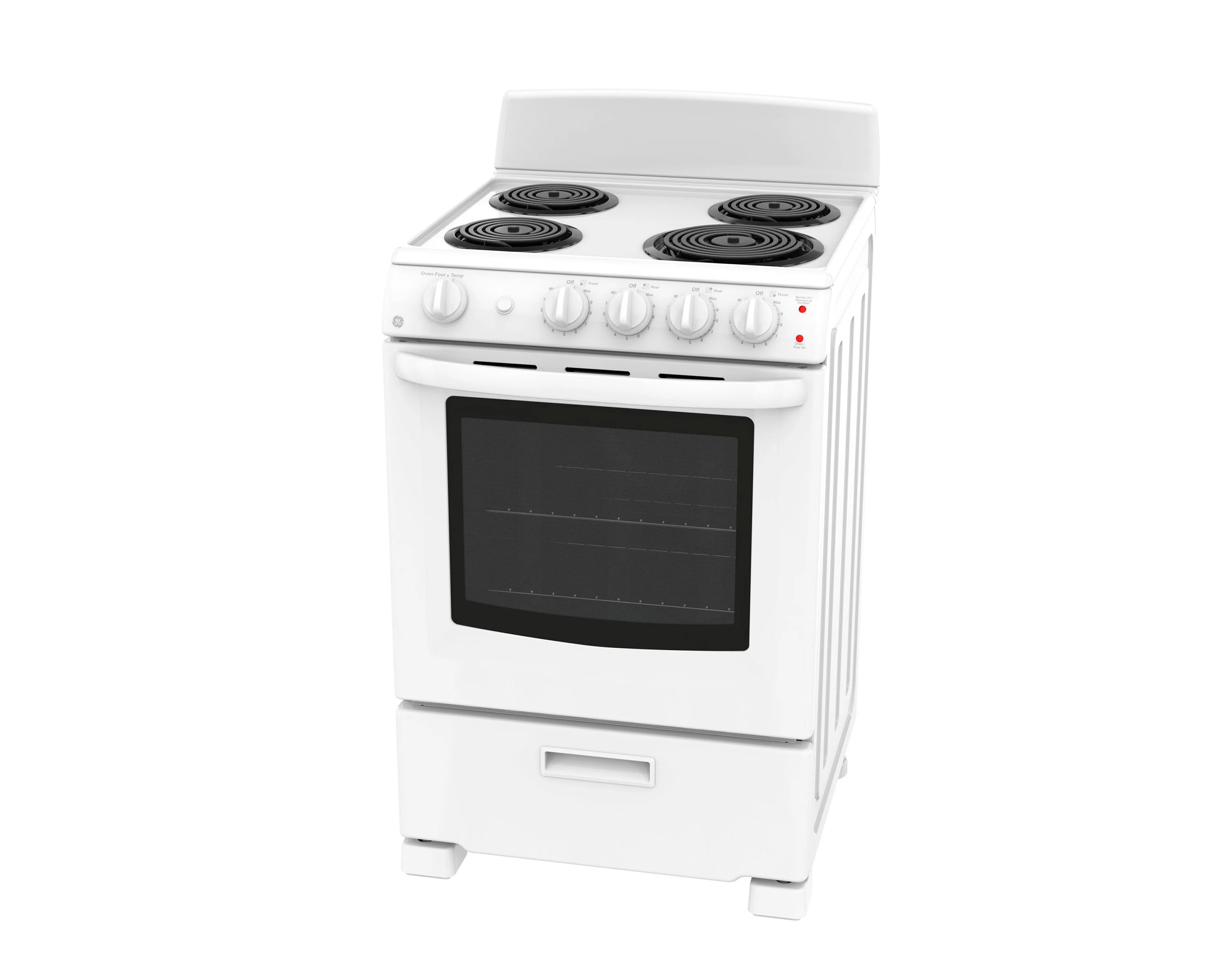 GE 24" White Freestanding Electric Range (2.9 Cu. Ft.) - JCAS300DMWW - Image 3