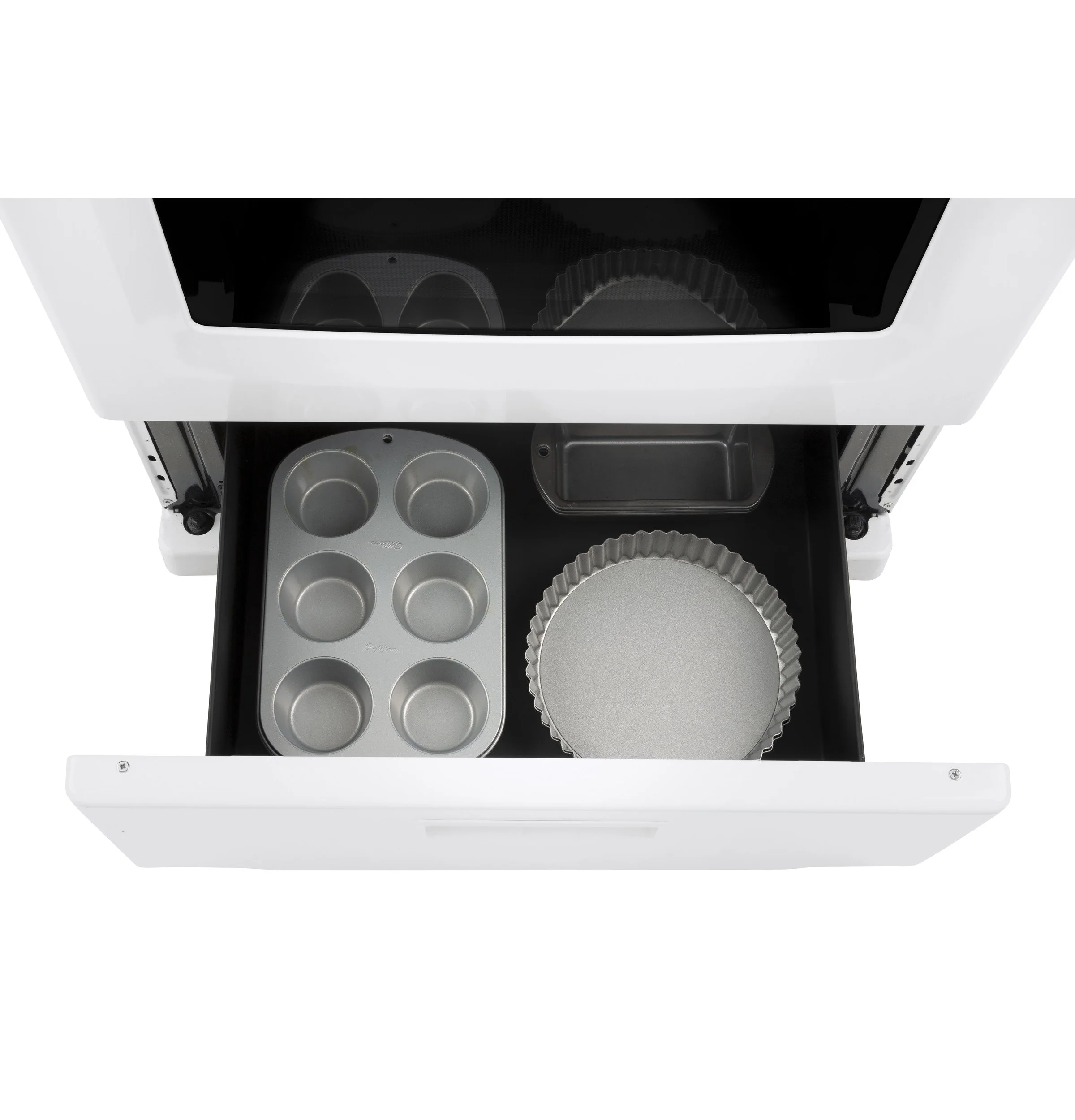 GE 24" White Freestanding Electric Range (2.9 Cu. Ft.) - JCAS300DMWW - Image 7