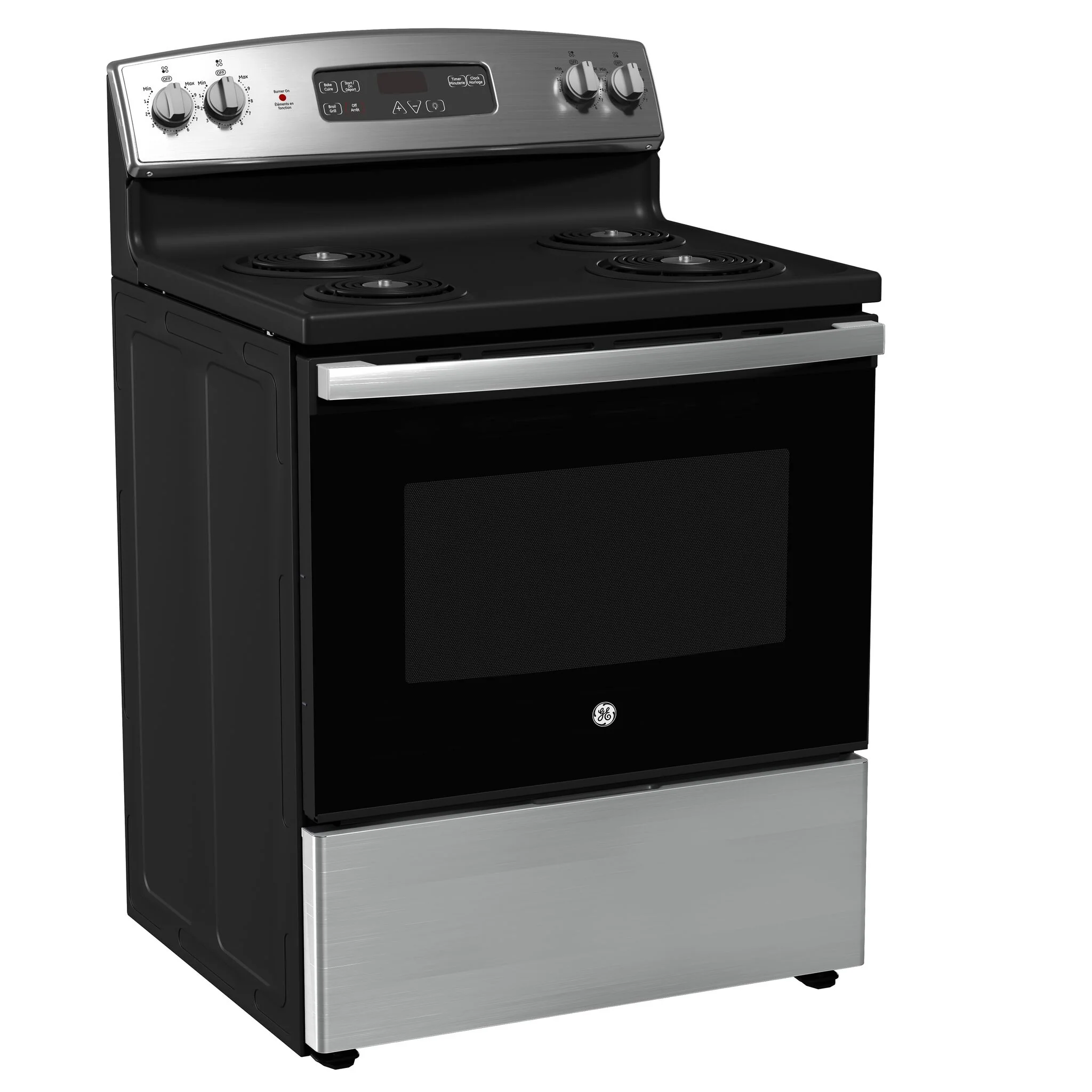 GE 30" Stainless Steel Freestanding Electric Range ( 5.0 Cu. Ft) - JCBS350SVSS - Image 3