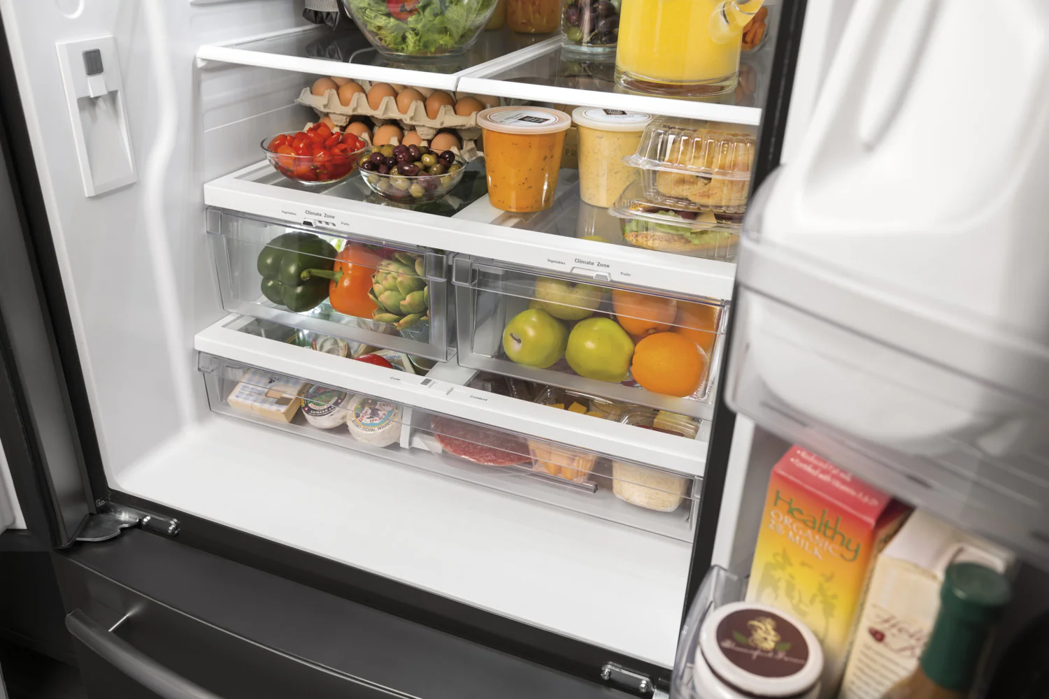 GE 32.75" 18.6 Cu. Ft. Black Counter-Depth French Door Refrigerator - GWE19JGLBB - Image 7