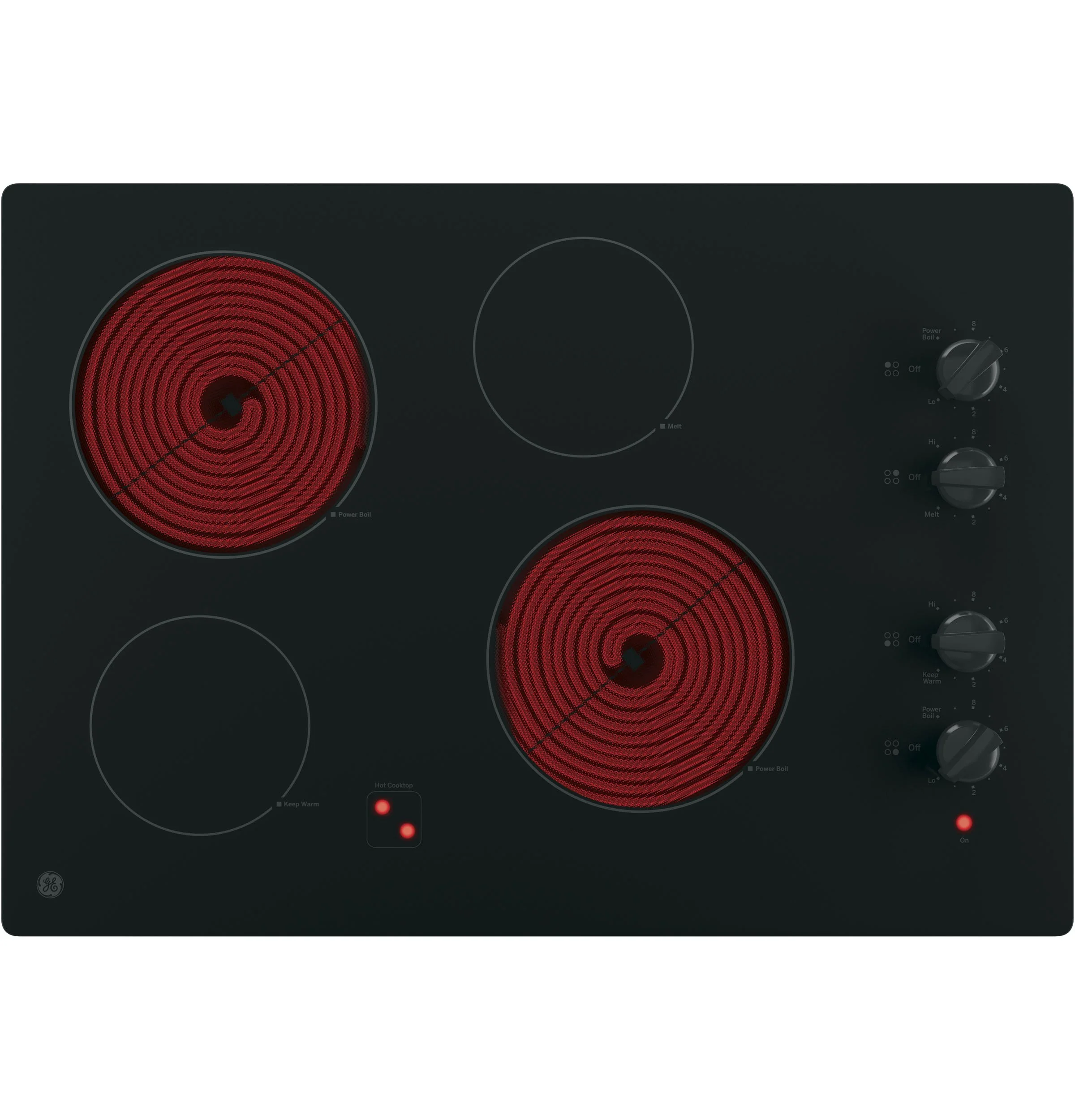 GE Black on Black 30" Electric Cooktop - JP3030DJBB - Image 4