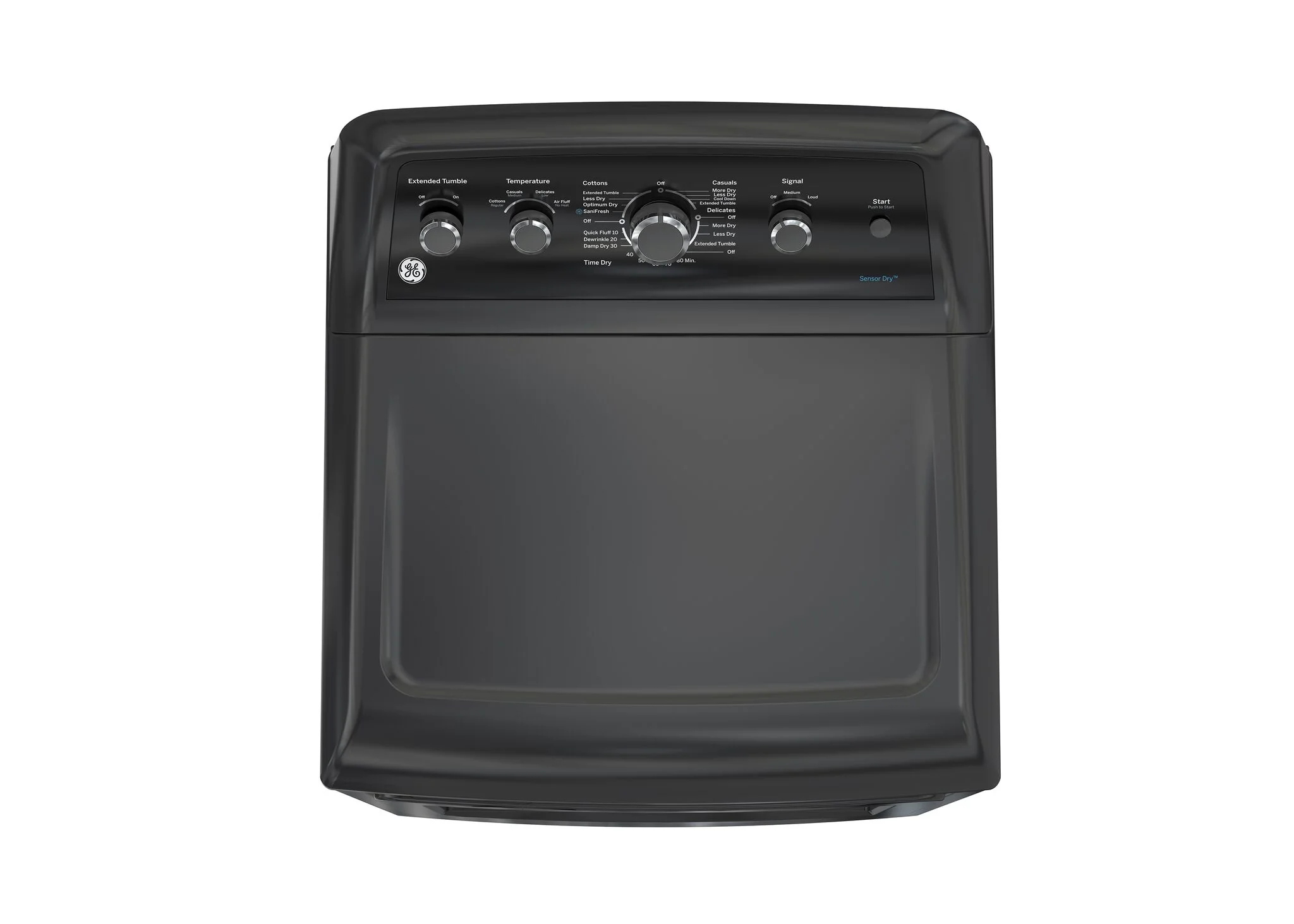 GE Diamond Grey Electric Dryer with SaniFresh Cycle (7.2 cu.ft.) - GTD49EBMRDG - Image 4