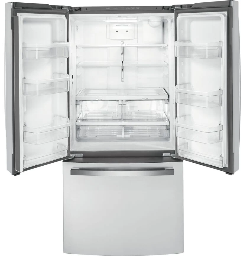 GE 33" 18.6 Cu. Ft. Fingerprint Resistant Counter-Depth French Door Refrigerator - GWE19JYLFS - Image 2