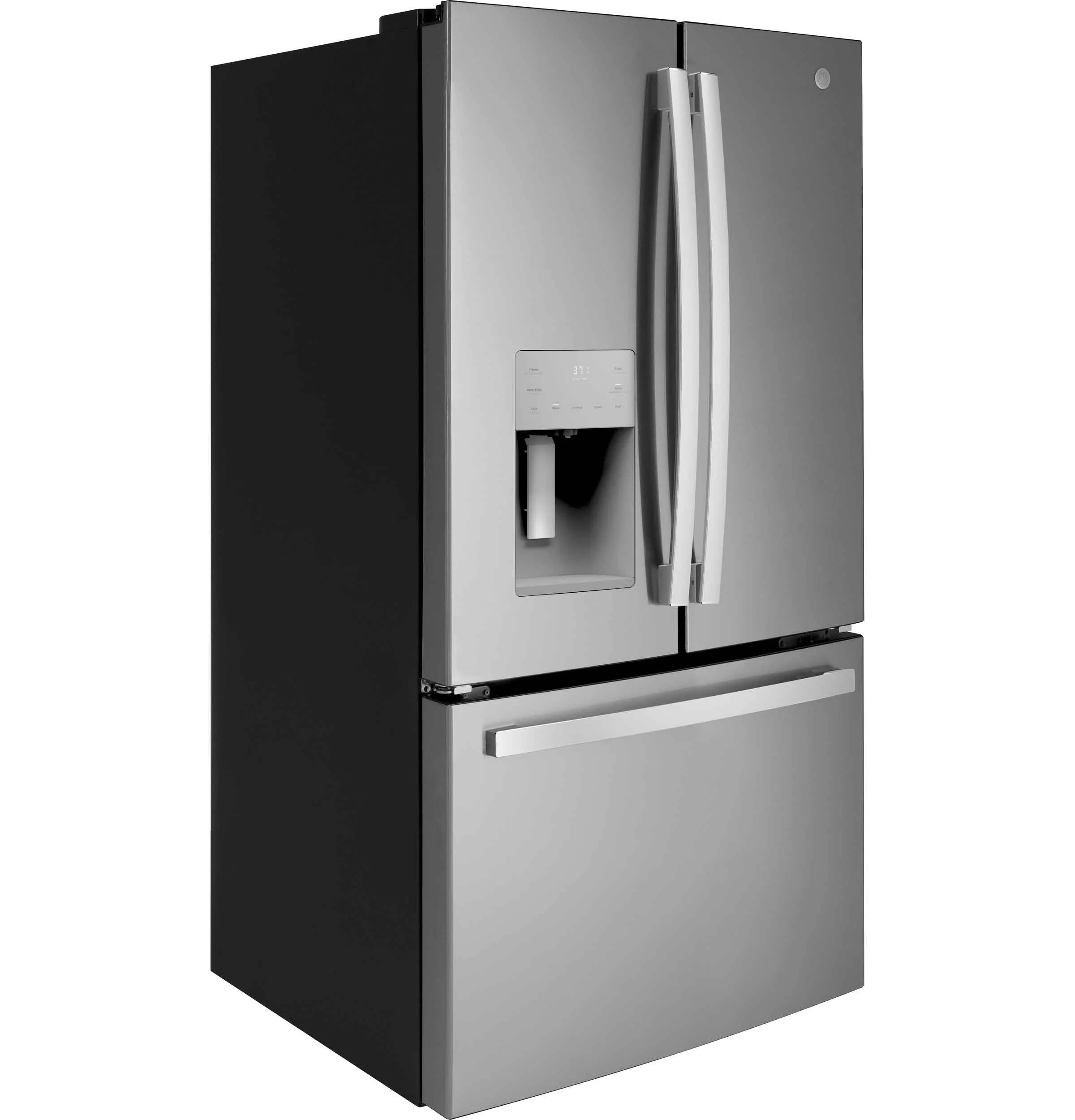 GE 35.75" 25.6 Cu. Ft. Fingerprint Resistant Stainlees Steel French Door Refrigerator - GFE26JYMFS - Image 2
