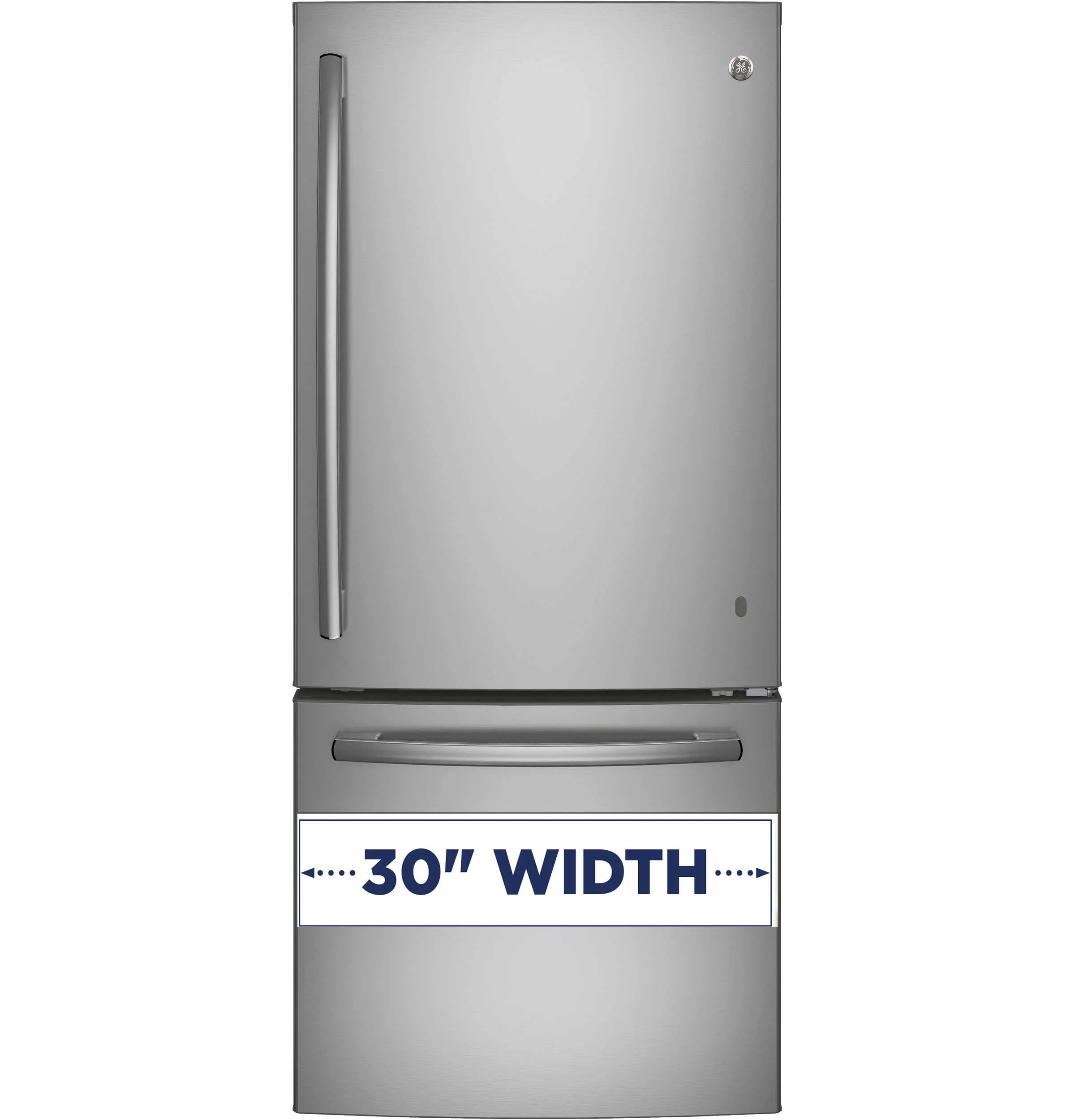 GE 30" 20.9 Cu. Ft. Fingerprint Resistant Stainless Bottom-Freezer Refrigerator - GDE21DYRKFS - Image 3
