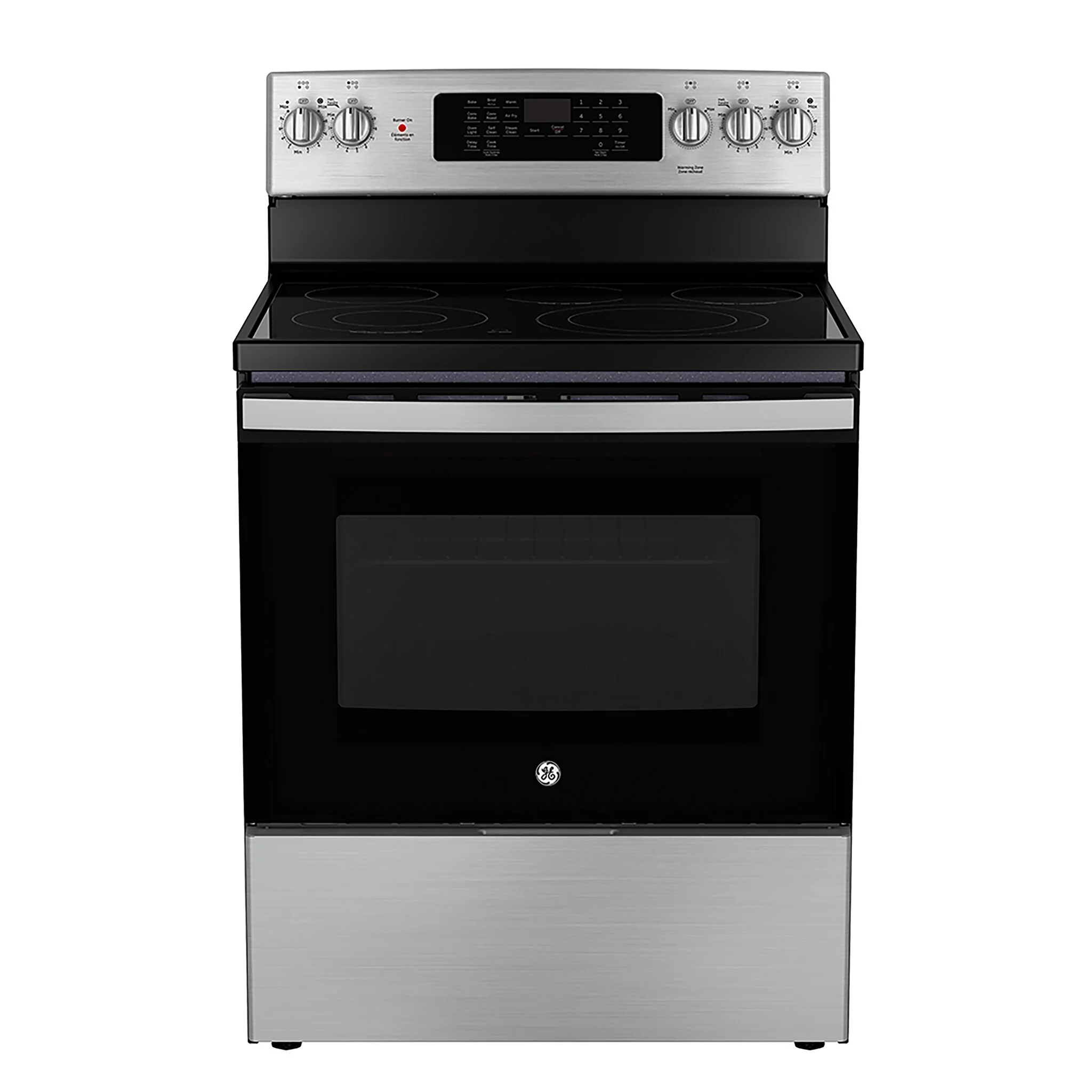 GE Fingerprint Resistant Stainless Kitchen Package with French Door Refrigerator, Electric Range & Built-In Dishwasher - Image 4