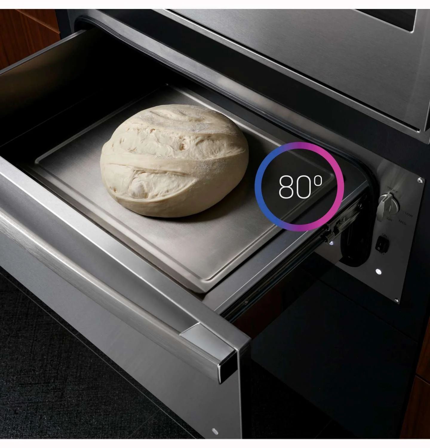 GE Profile 30in Stainless Steel Warming Drawer (1.9cu ft)- PTW9000SPSS - Image 8